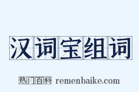汉词宝组词是什么意思的图片